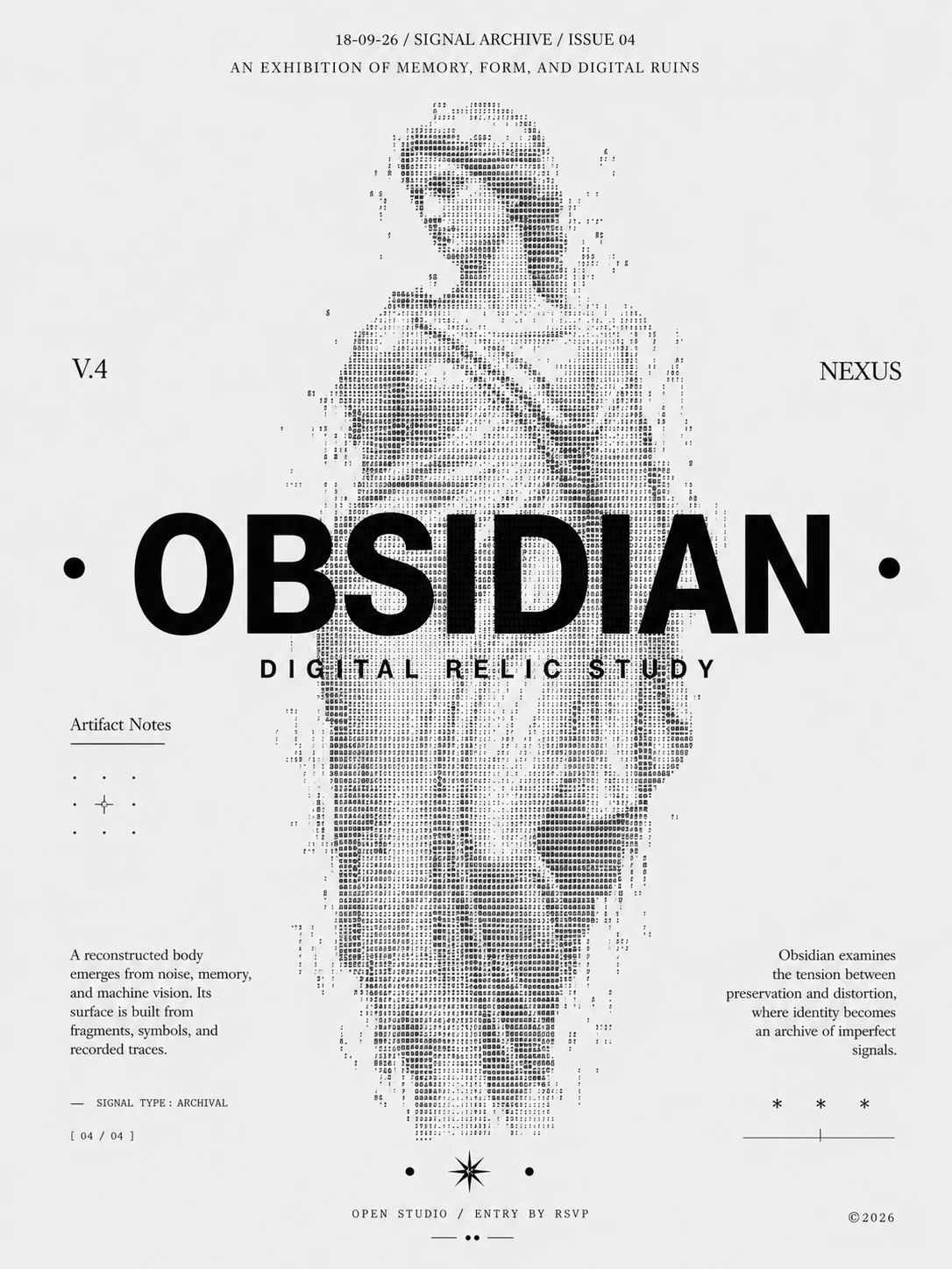 品牌海报（2）作品：01 · OBSIDIAN