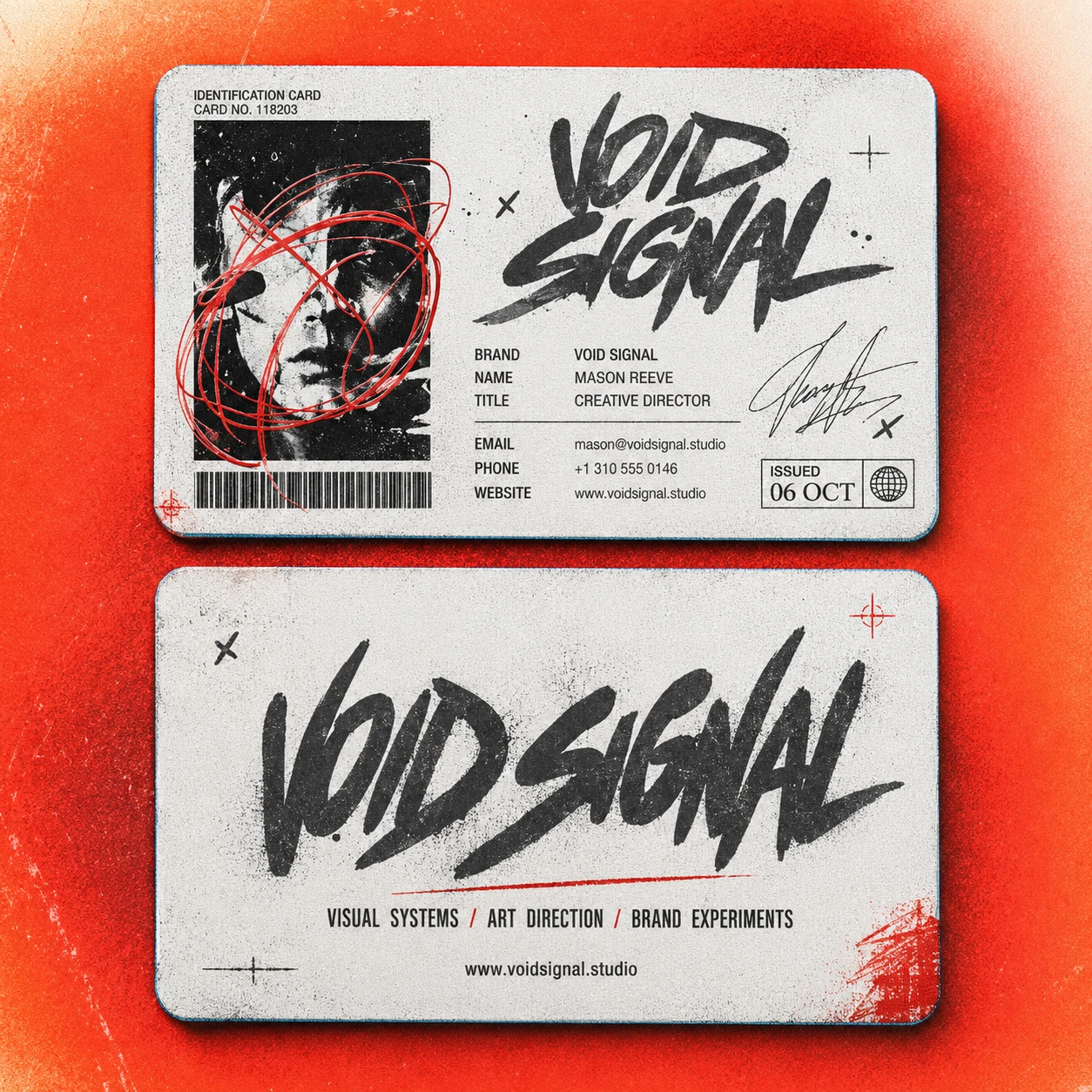 名片设计作品 1：VOID SIGNAL