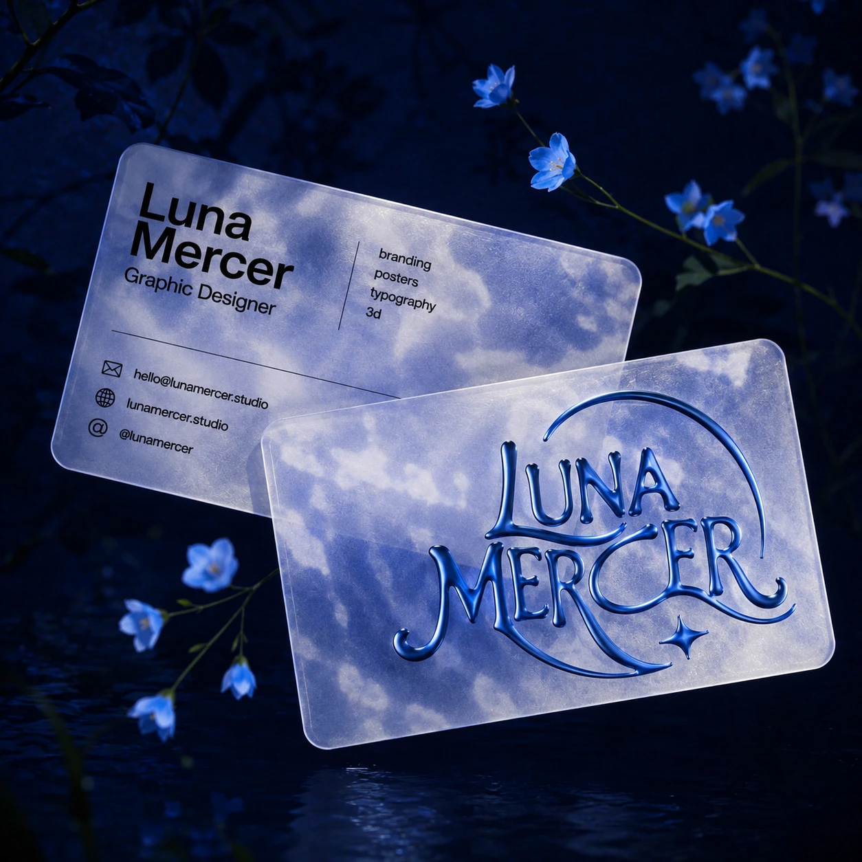 名片设计作品 3：LUNA MERCER