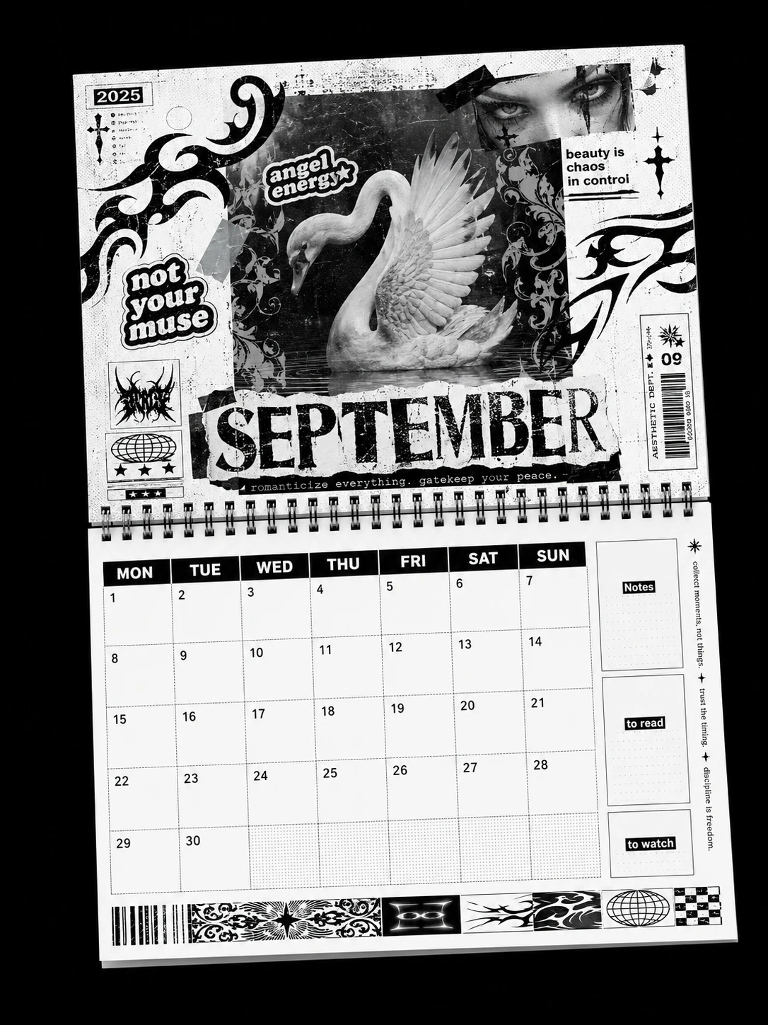 日历设计作品 2：SEPTEMBER