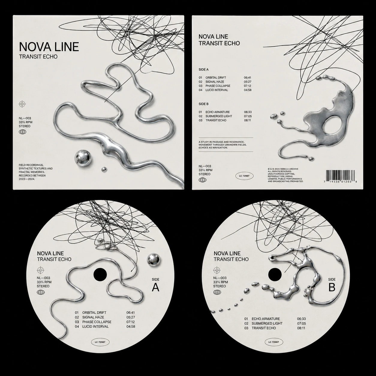 CD 设计作品 10：NOVA LINE · TRANSIT ECHO