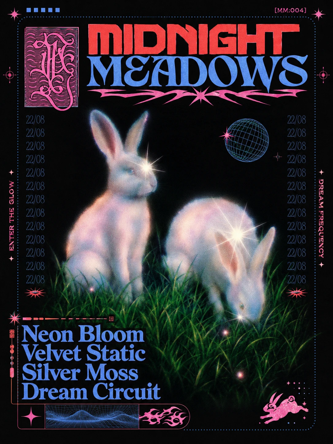 实验风格作品：01 · MIDNIGHT MEADOWS